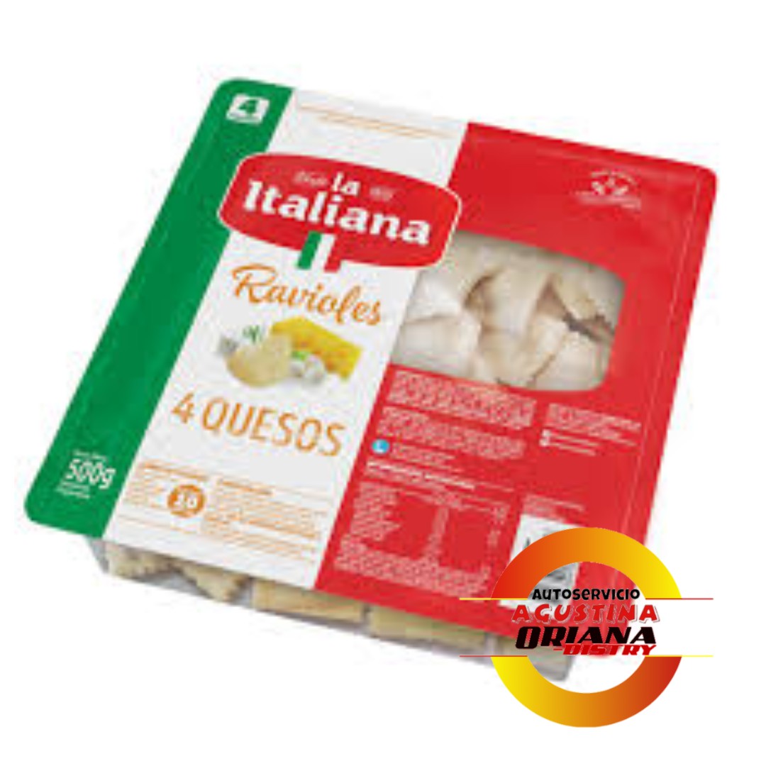 RAVIOLES LA ITALIANA 500G 4 QUESO