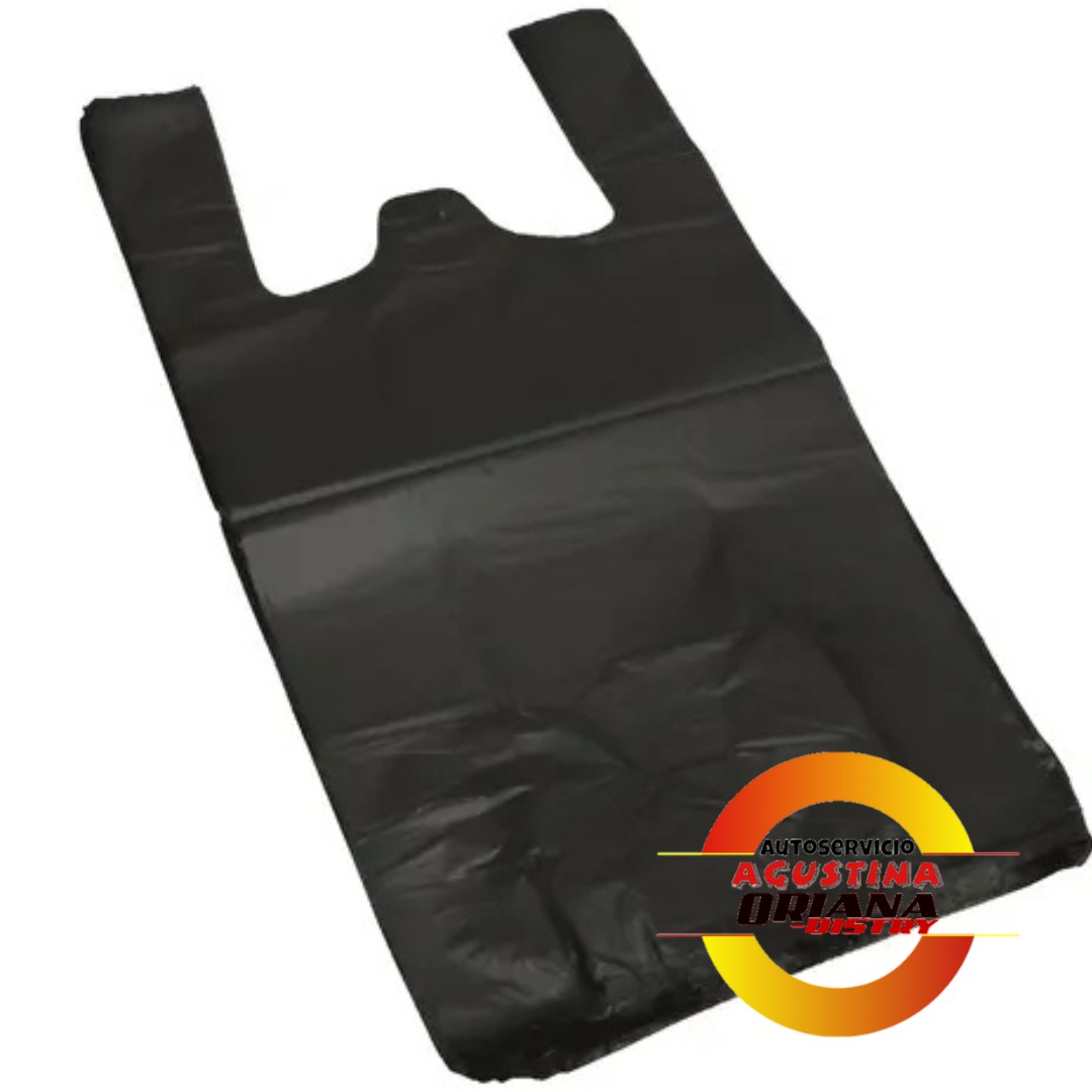 BOLSA CAMISETA GRANDE NEGRAS