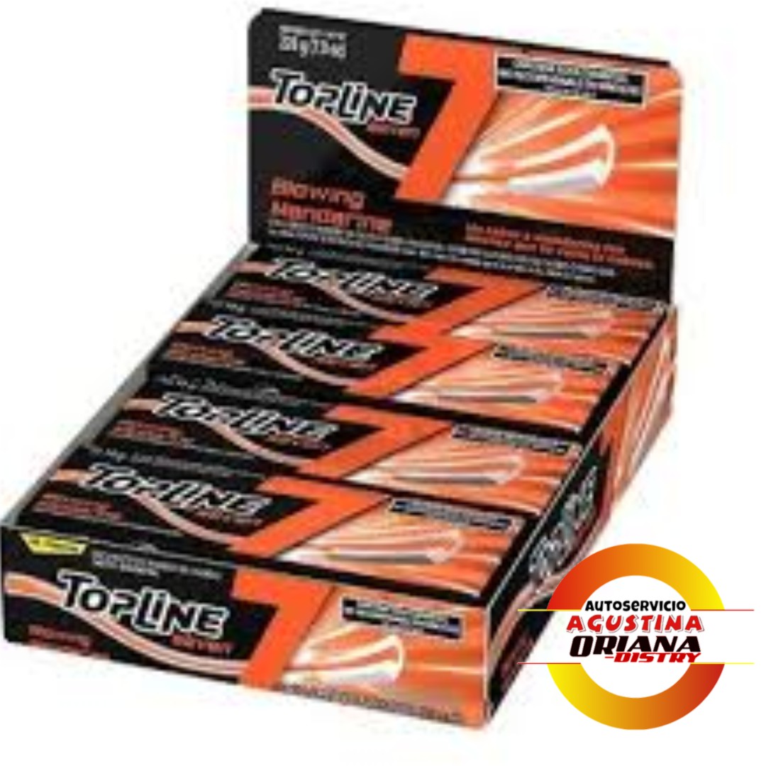 TOP LINE SEVEN CHICLE - MANDARINE - NARANJA