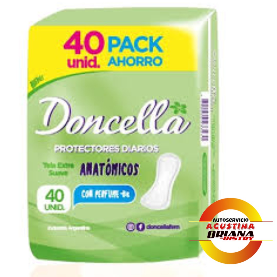 PROTECTORES DONCELLA X  40 ANATOMICOS  VERDE