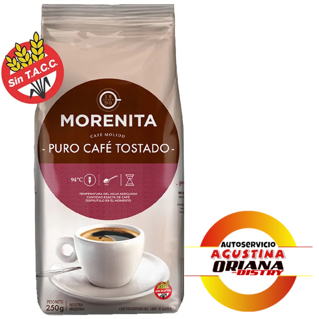 CAFE LA MORENITA MOLIDO TOSTADO 250G