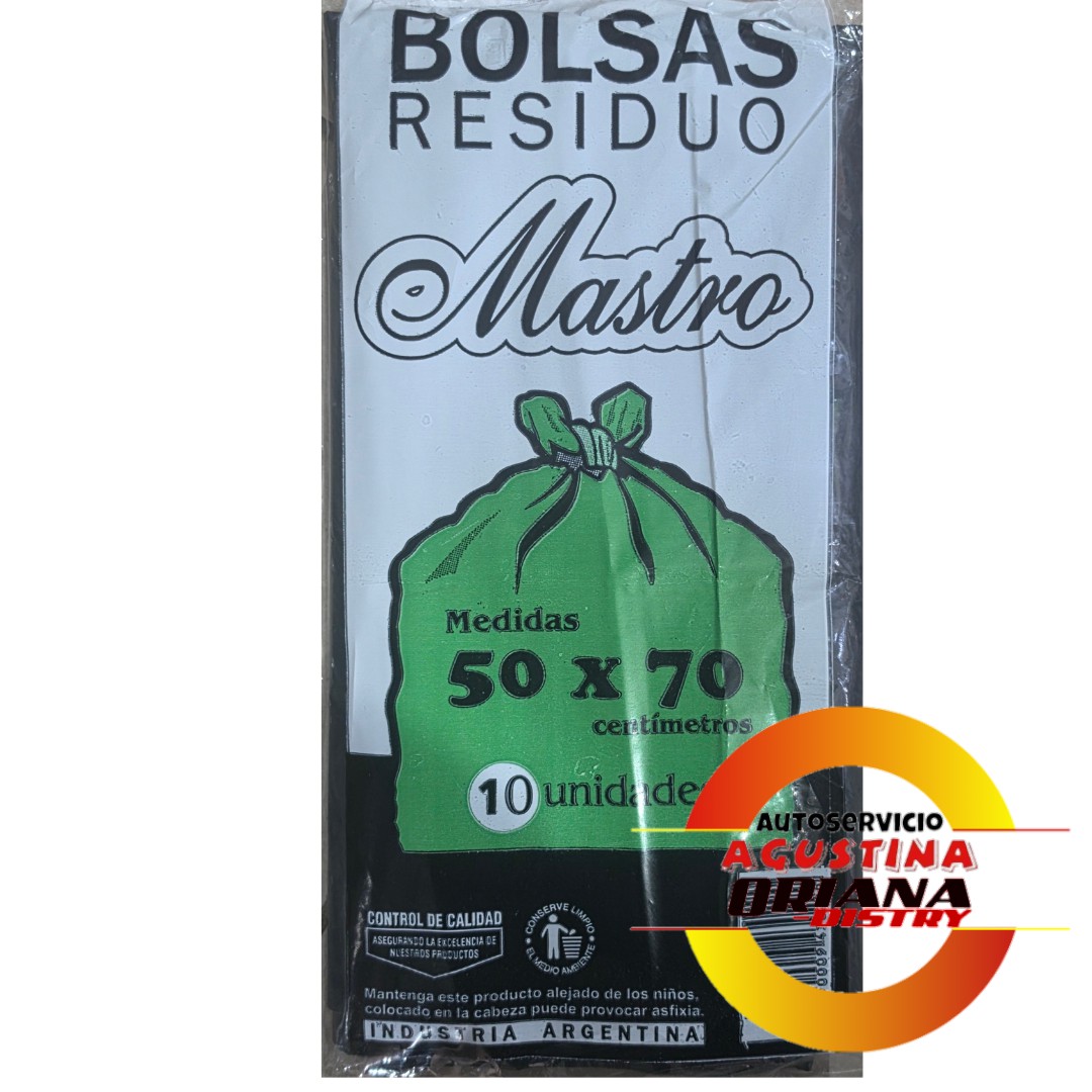 BOLSA RESIDUOS 50X70 MASTRA