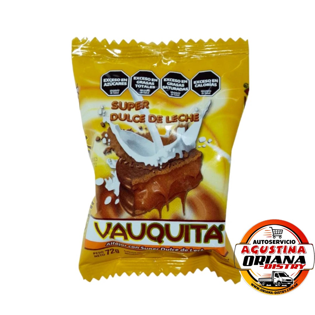 ALFAJOR VAUQUITA 72G D DE LECHE