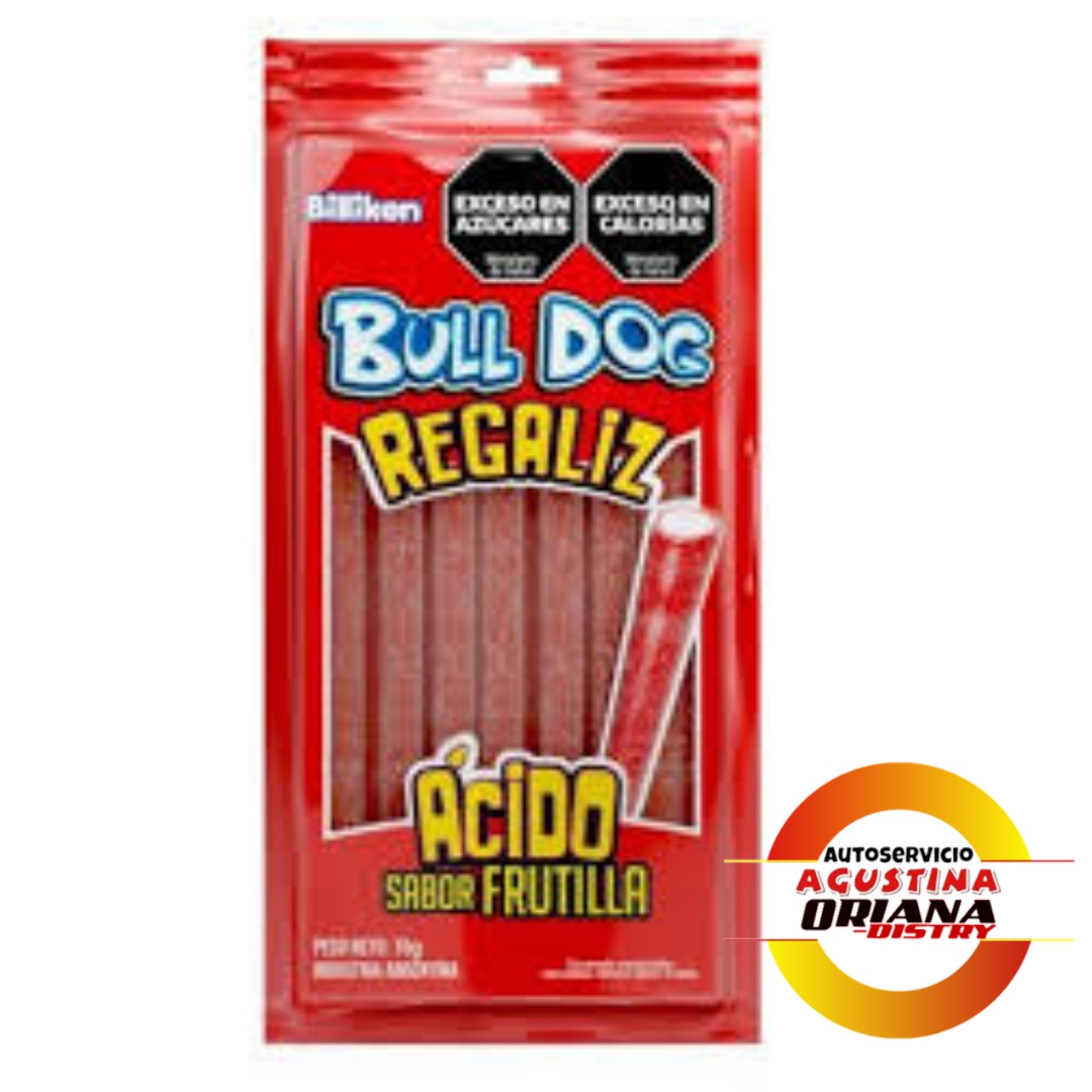 BULL DOG REGALIZ FRUTILLA70G