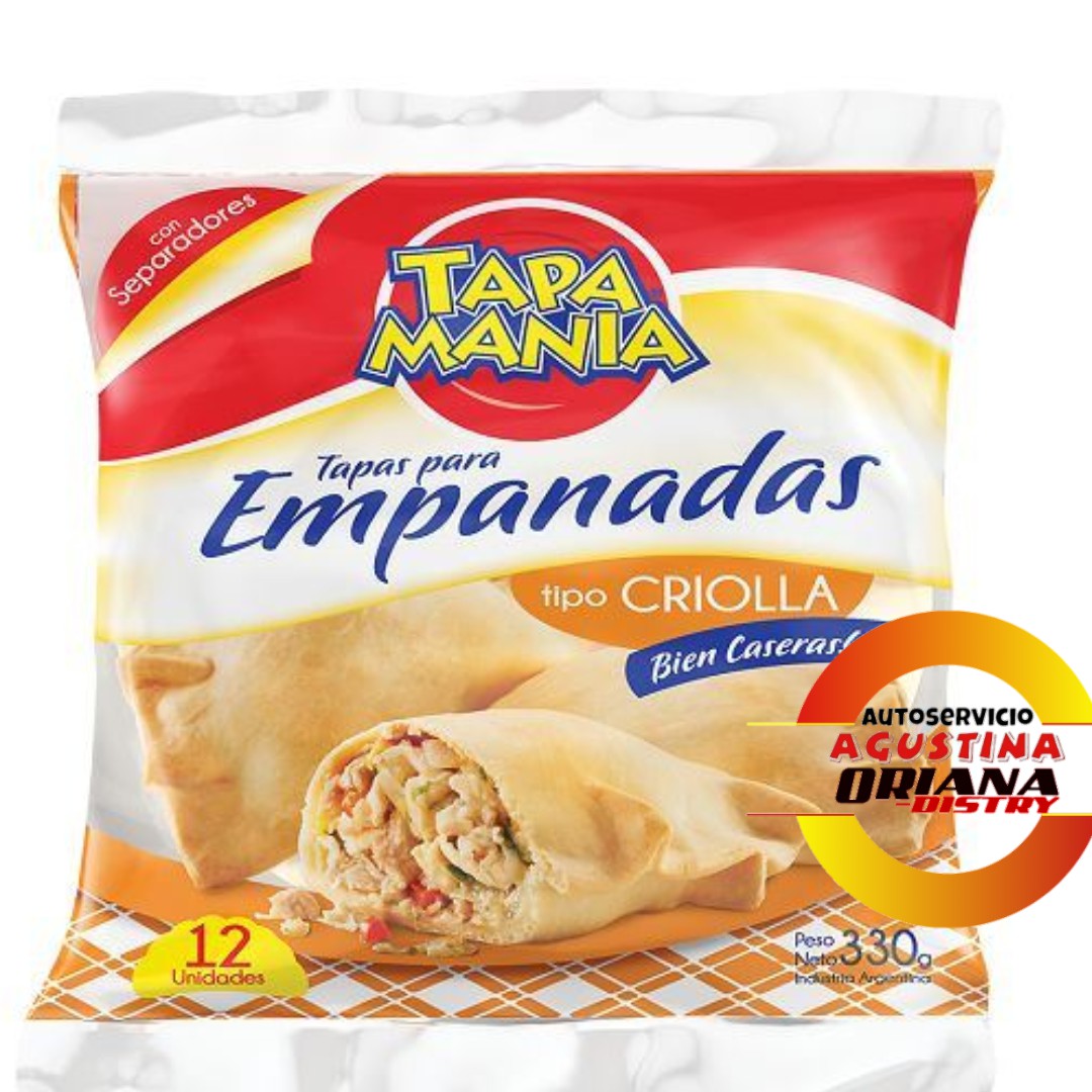 TAPA DE EMPANADAS TAPA MANIA 330G CRIOLLA