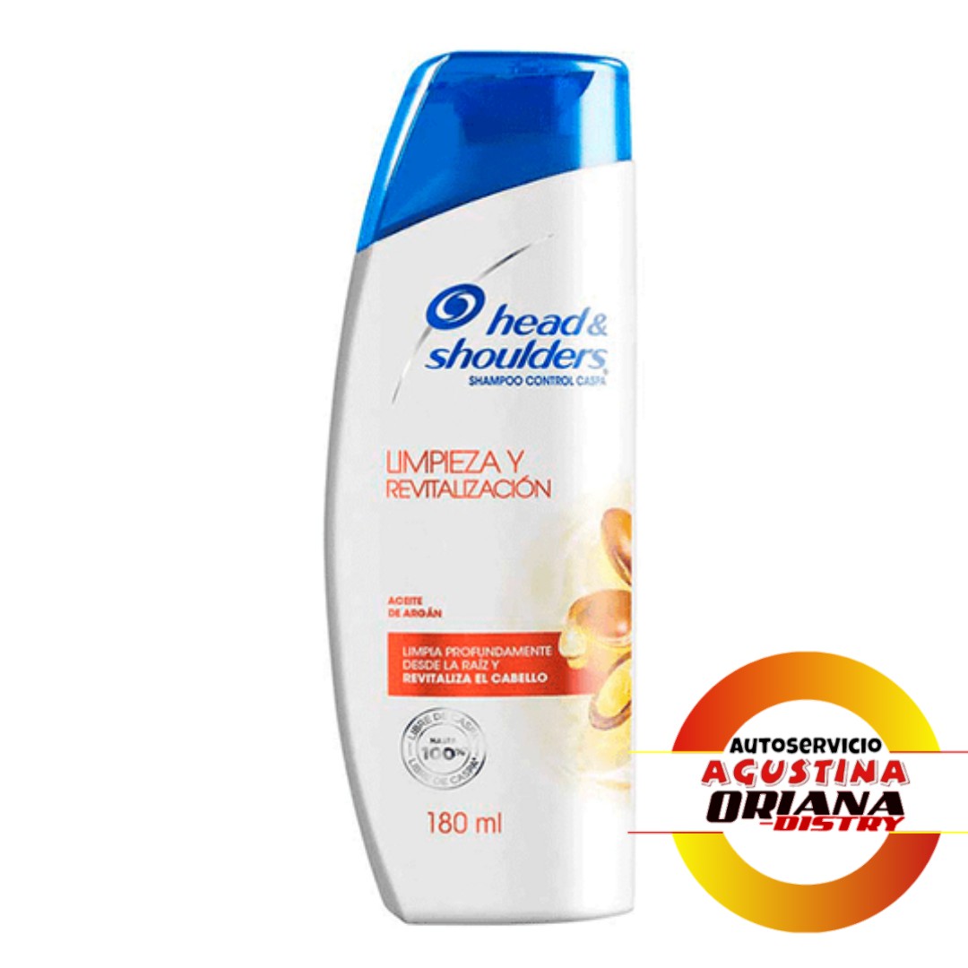 SHAMPOO HEAD & SHOULDERS 180ML LIMPIEZA Y REVITALIZACION