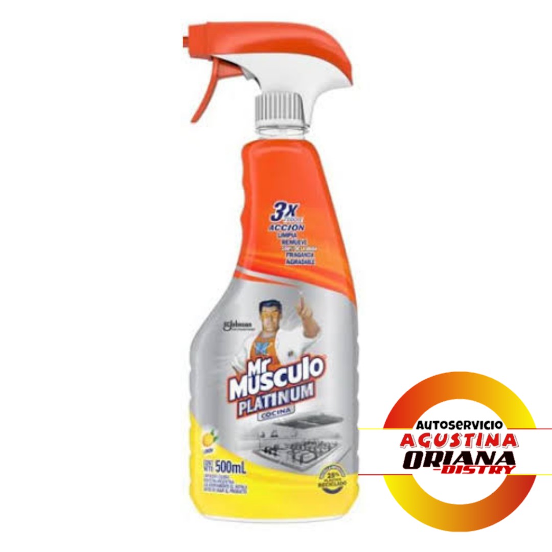 MR MUSCULO PLATINUM GATILLO 500ML LIMON
