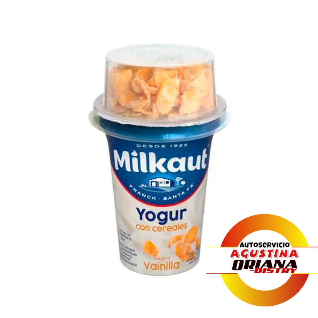 YOGUR MILKAUT 155G CON CEREALES VAINILLA