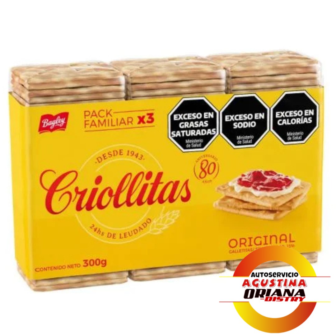 GALLETITAS CRIOLLITAS X3