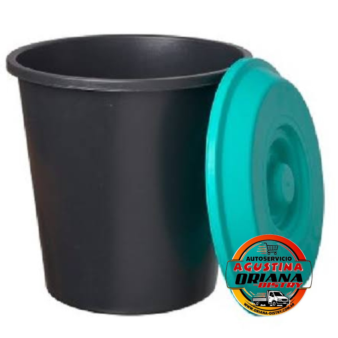 TACHO DE BASURA CON TAPA 8L