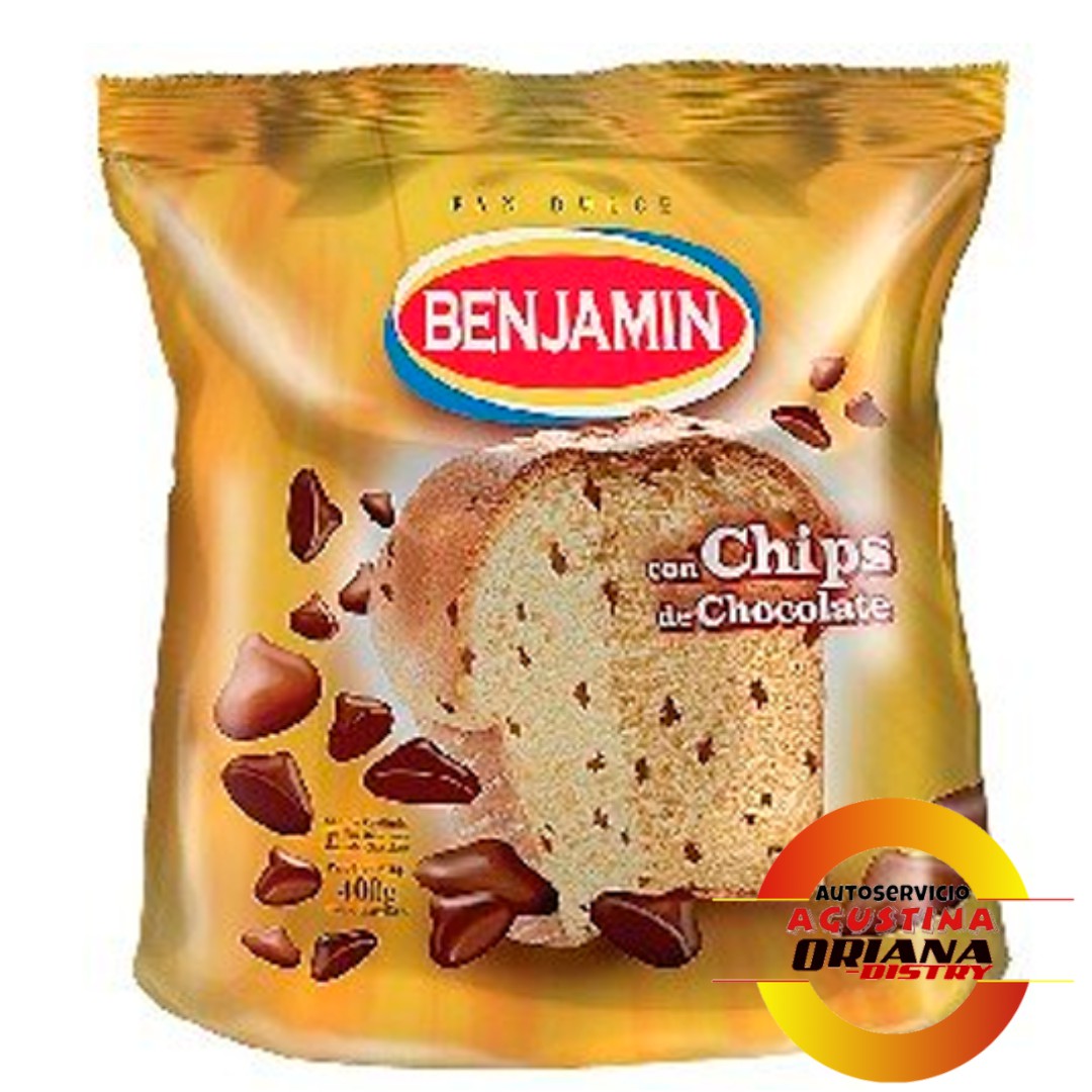 PAN DULCE 400G BENJAMIN CON CHIPS