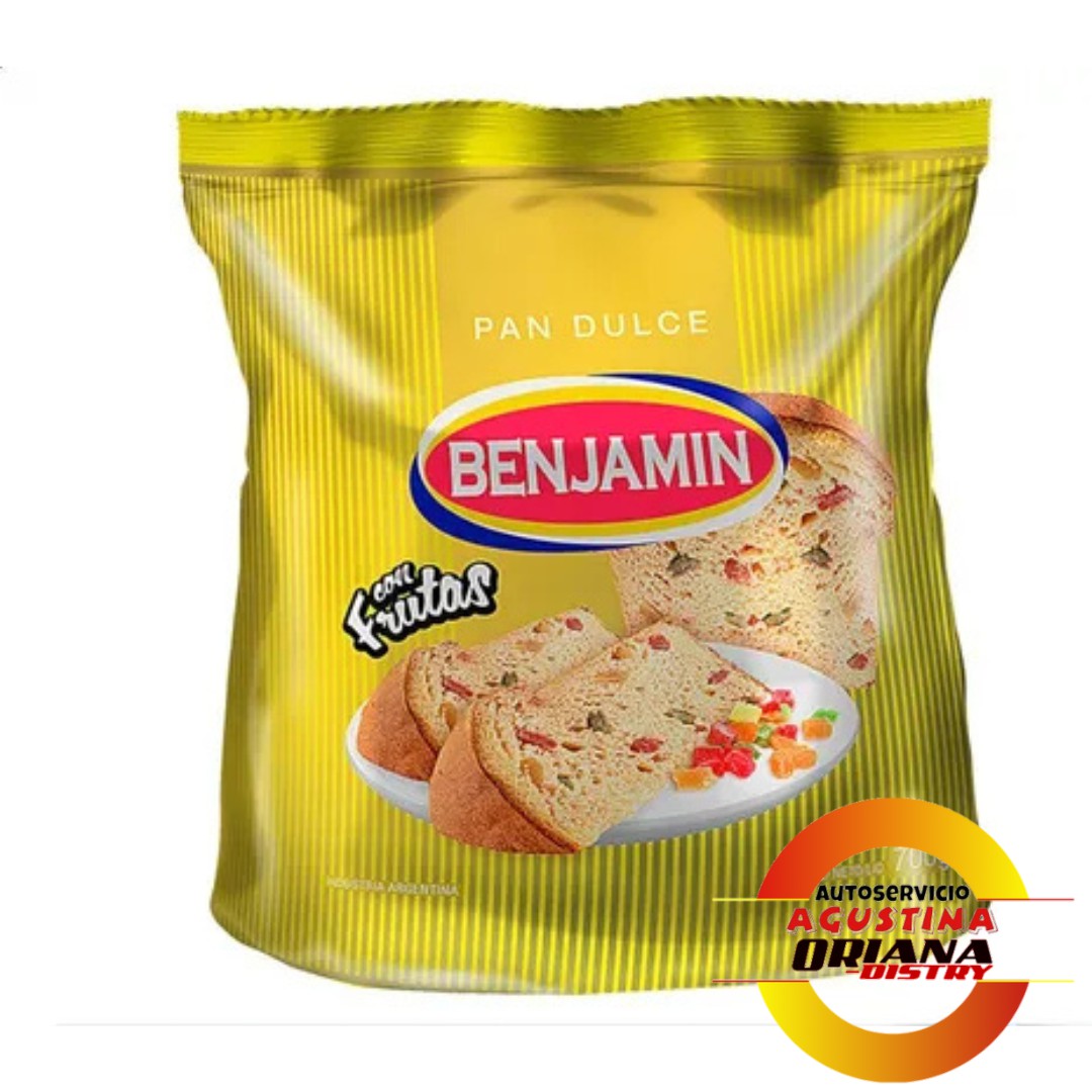 PAN DULCE 700G BENJAMIN CON FRUTA