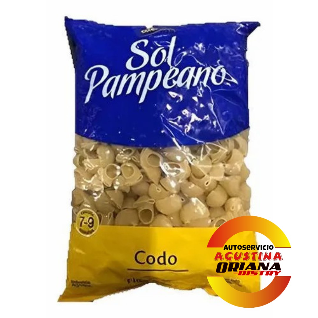 FIDEO SOL PAMPEANO 500G CODO