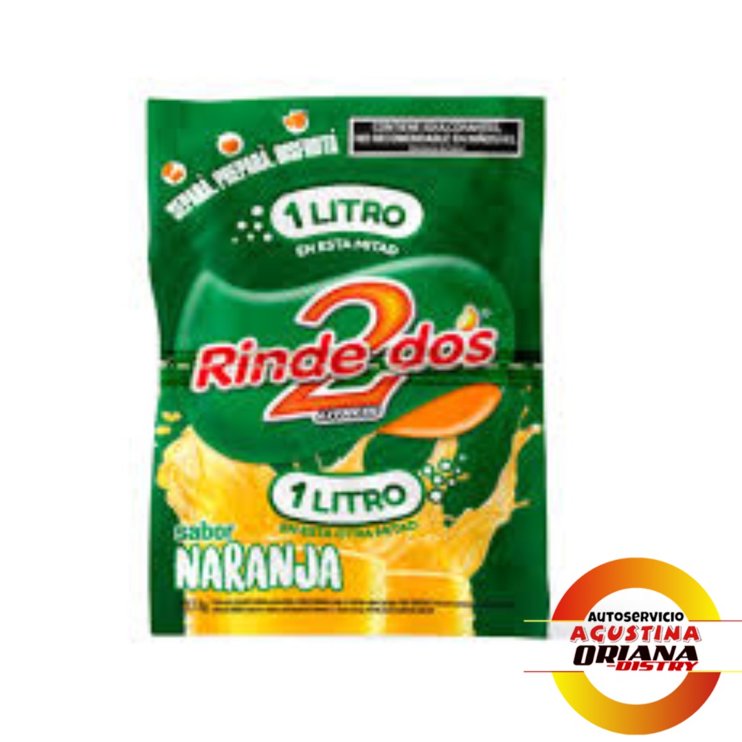 JUGO RINDE DOS CAJA X 10U NARANJA