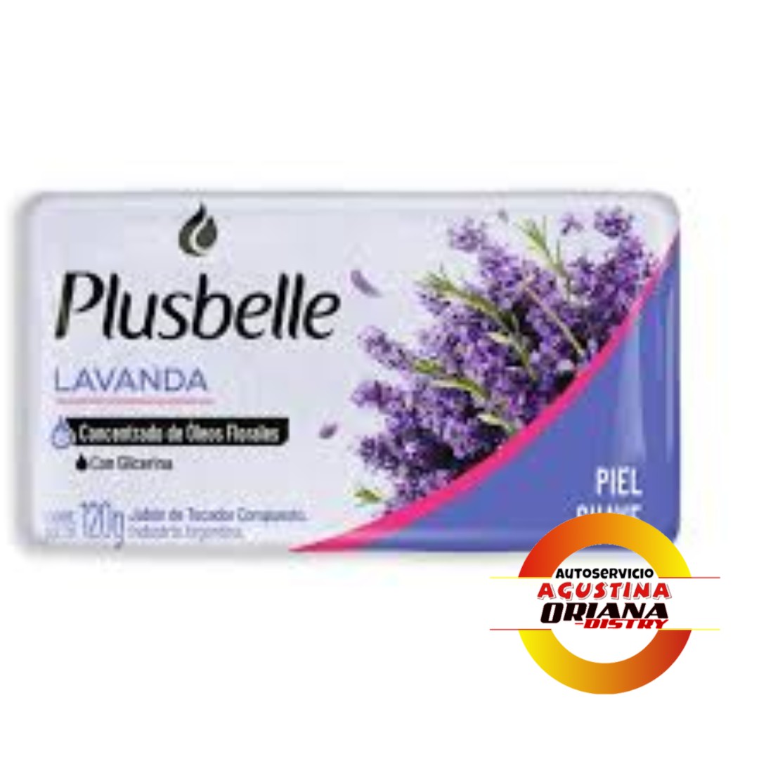 JABON TOCADOR  PLUSBELLE  120G LAVANDA
