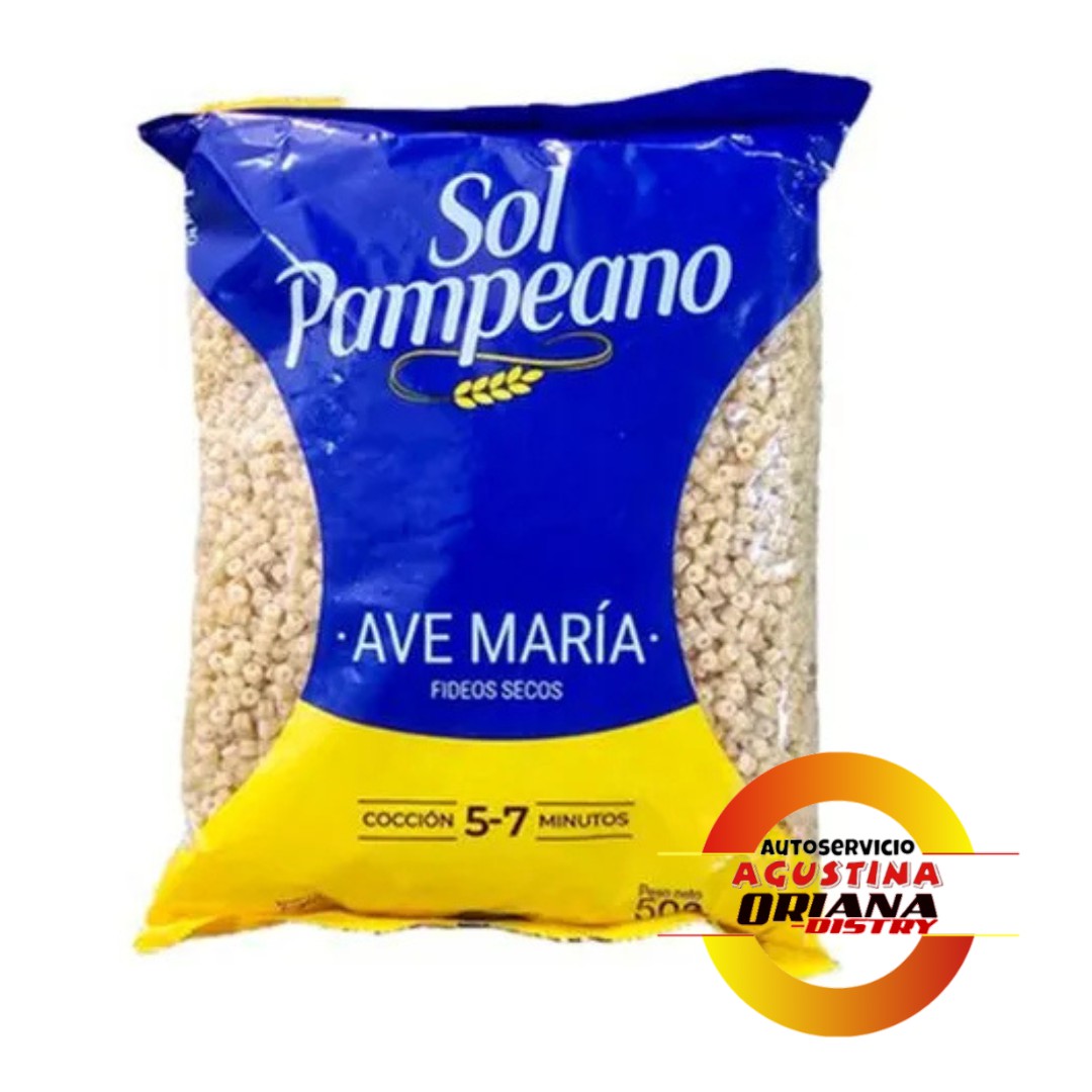 FIDEO SOL PAMPEANO 500G AVE MARIA