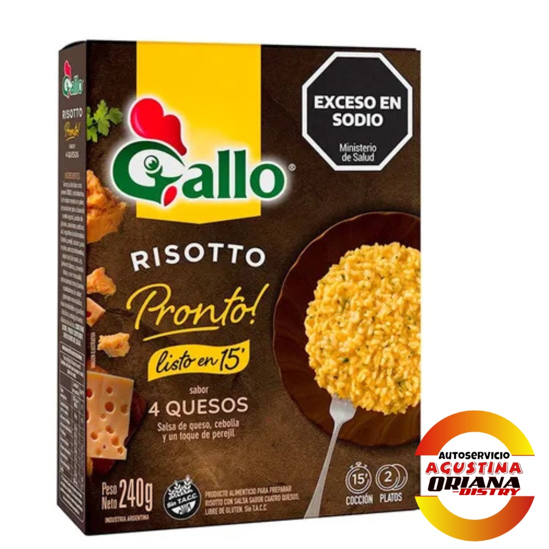 ARROZ 240G GALLO RISOTTO P