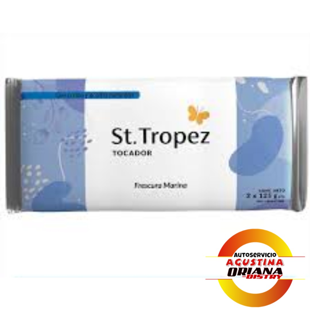 JABON TOCADOR  TROPEZ 3X 125G FRESCURA MARINA