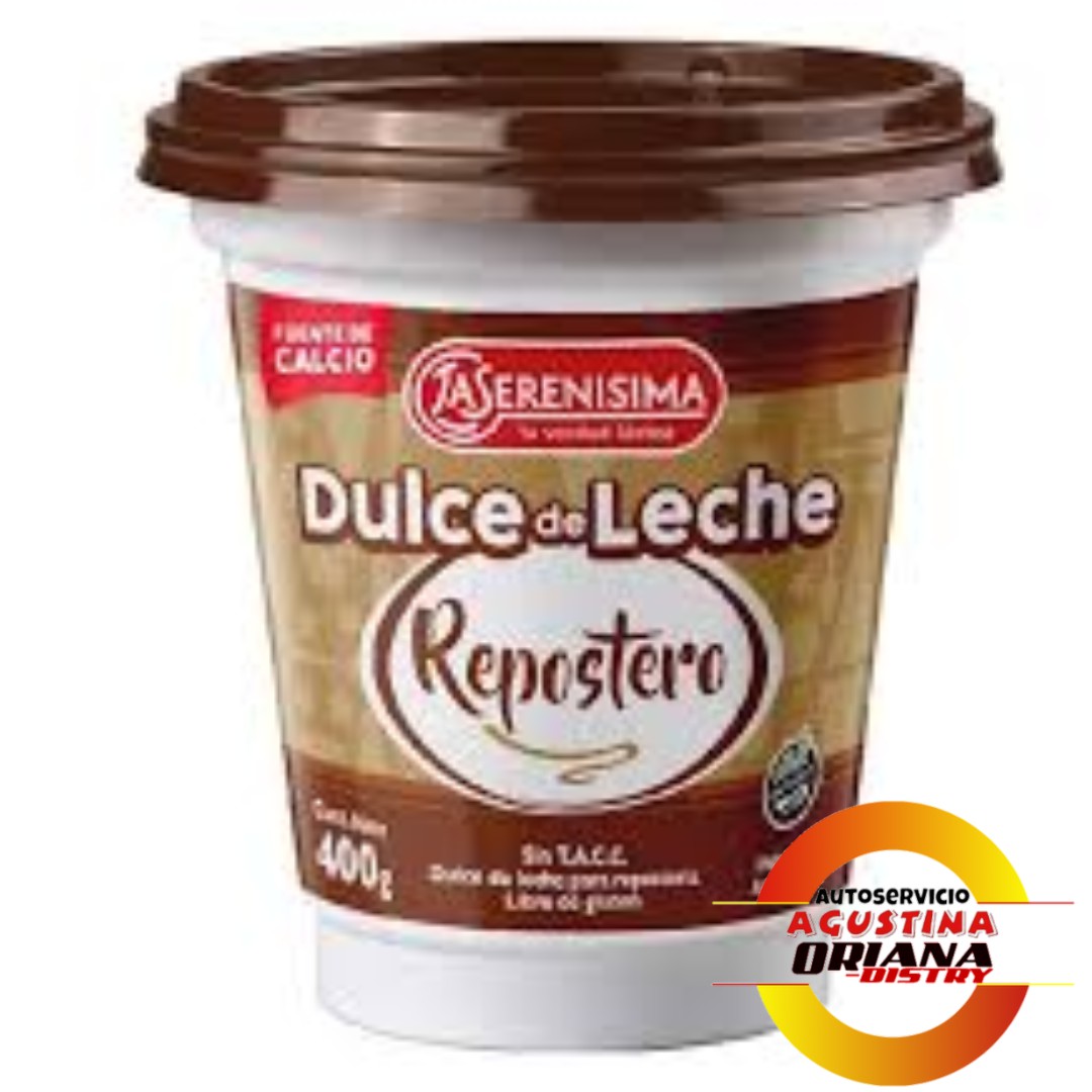 DULCE DE LECHE 400G SERENISIMA REPOSTERO