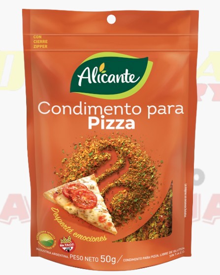 CONDIMENTO PARA PIZZA 25G ALICANTE