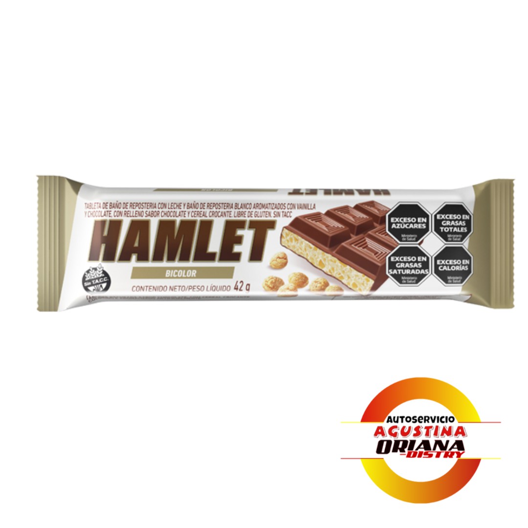 CHOCOLATE HAMLET 45G ALMENDRA Y MANÌ