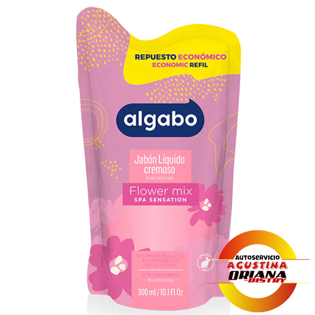 JABON LIQUIDO 300 ALGABO ROSA ECONOMICO