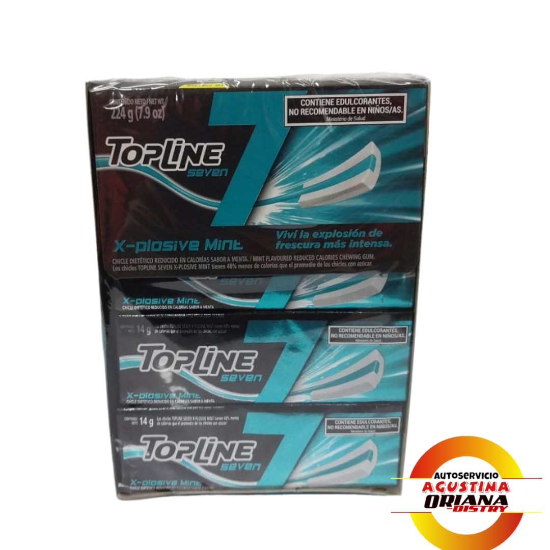 TOPLINE SEVEN CHICLE AZUL