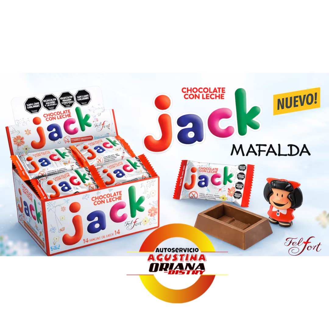 CHOCOLATE JACK X14G - FELFORT  C/SORPRESA