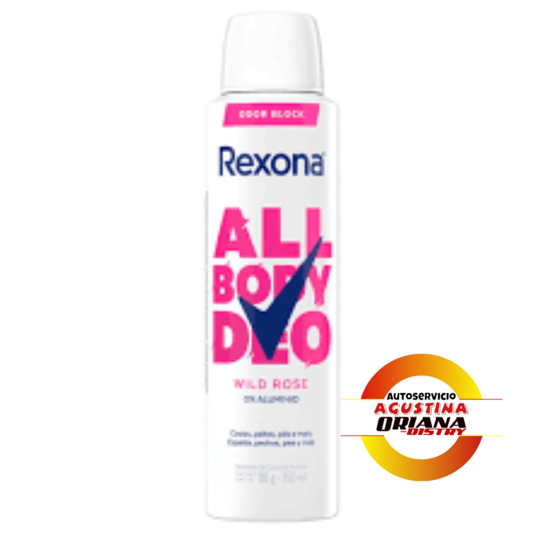 DESODORANTE 150ML REXONA ALL BODY DEO