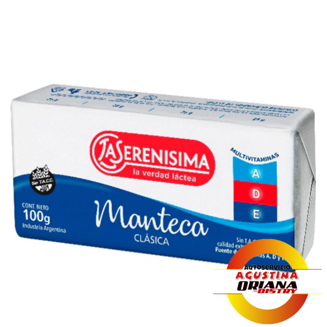 MANTECA 100G SERENISIMA