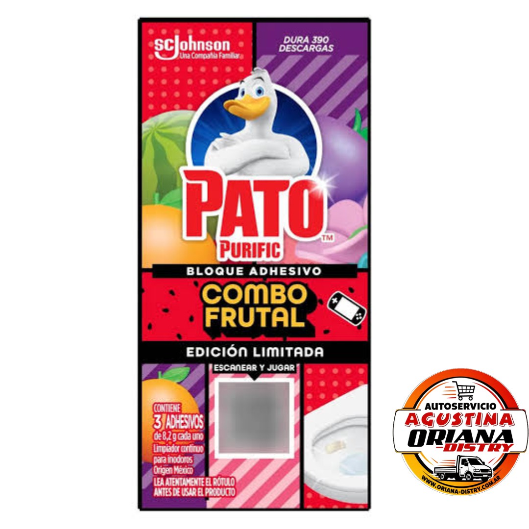 PATO PURIFIC ADHESIVO COMBO FRUTAL
