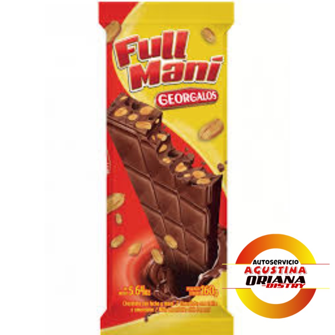 CHOCOLATE FULL MANI 160G GEORGALOS