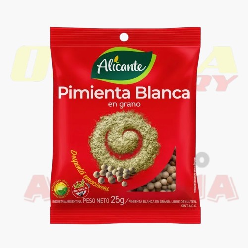 CONDIMENTO PIMIENTA BLANCA GRANO ALICANTE