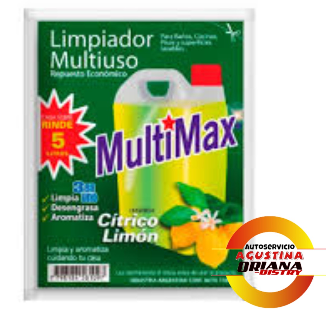 LIMPIADOR MULTIMAX ECONOMICO 150ML CITRICO LIMON