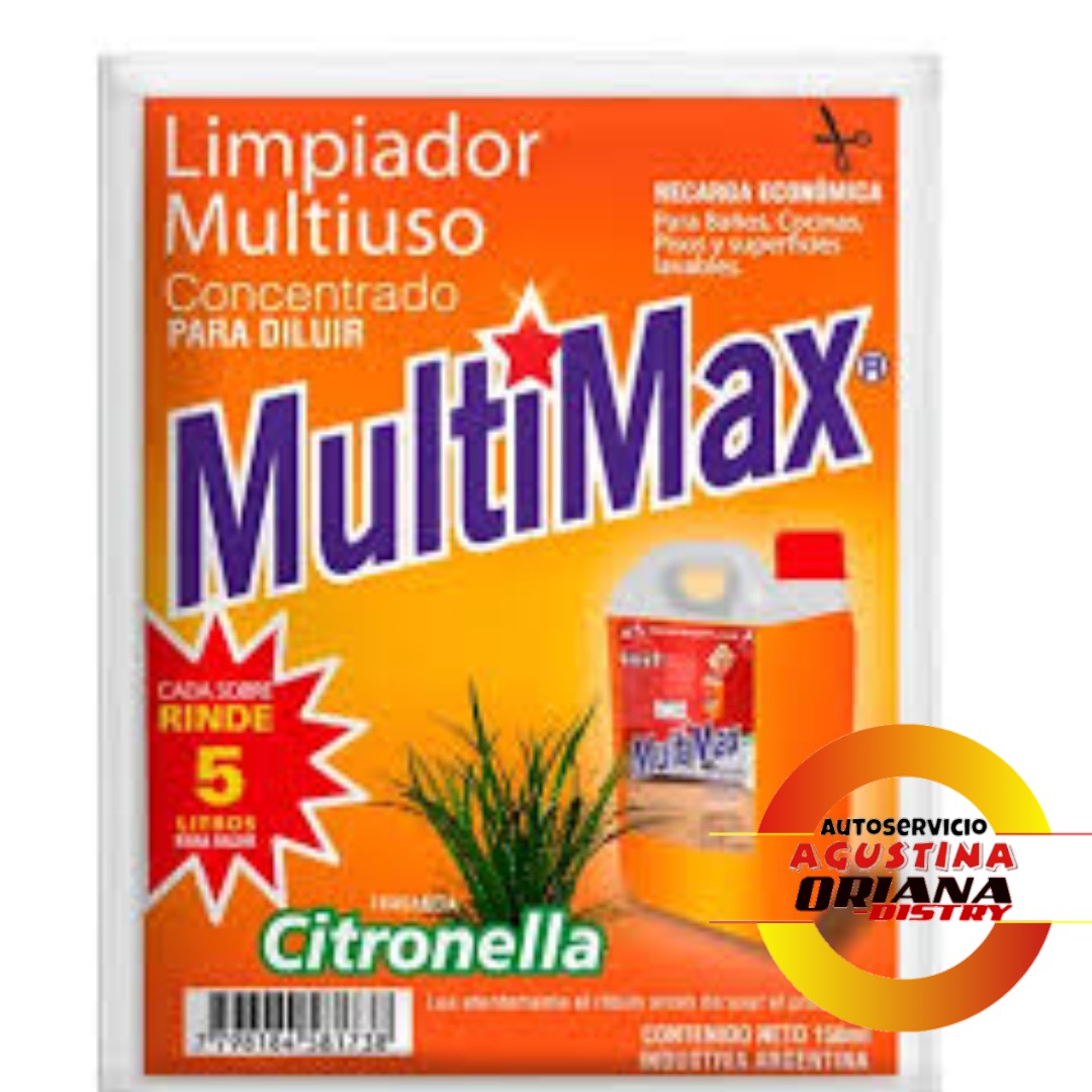 LIMPIADOR MULTIMAX ECONOMICO 150ML CITRONELLA