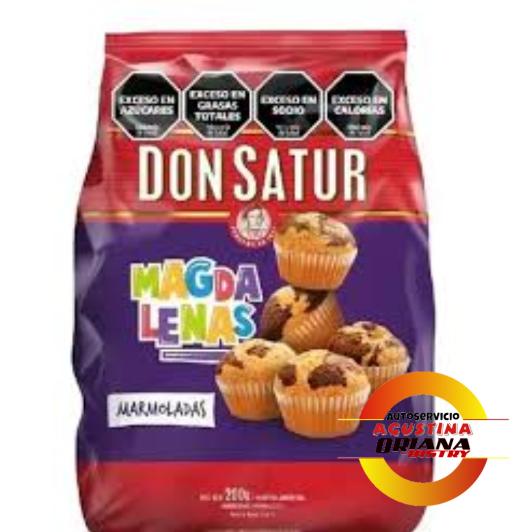 GALLETITAS MAGDALENAS DON SATUR 250G MARMOLADAS