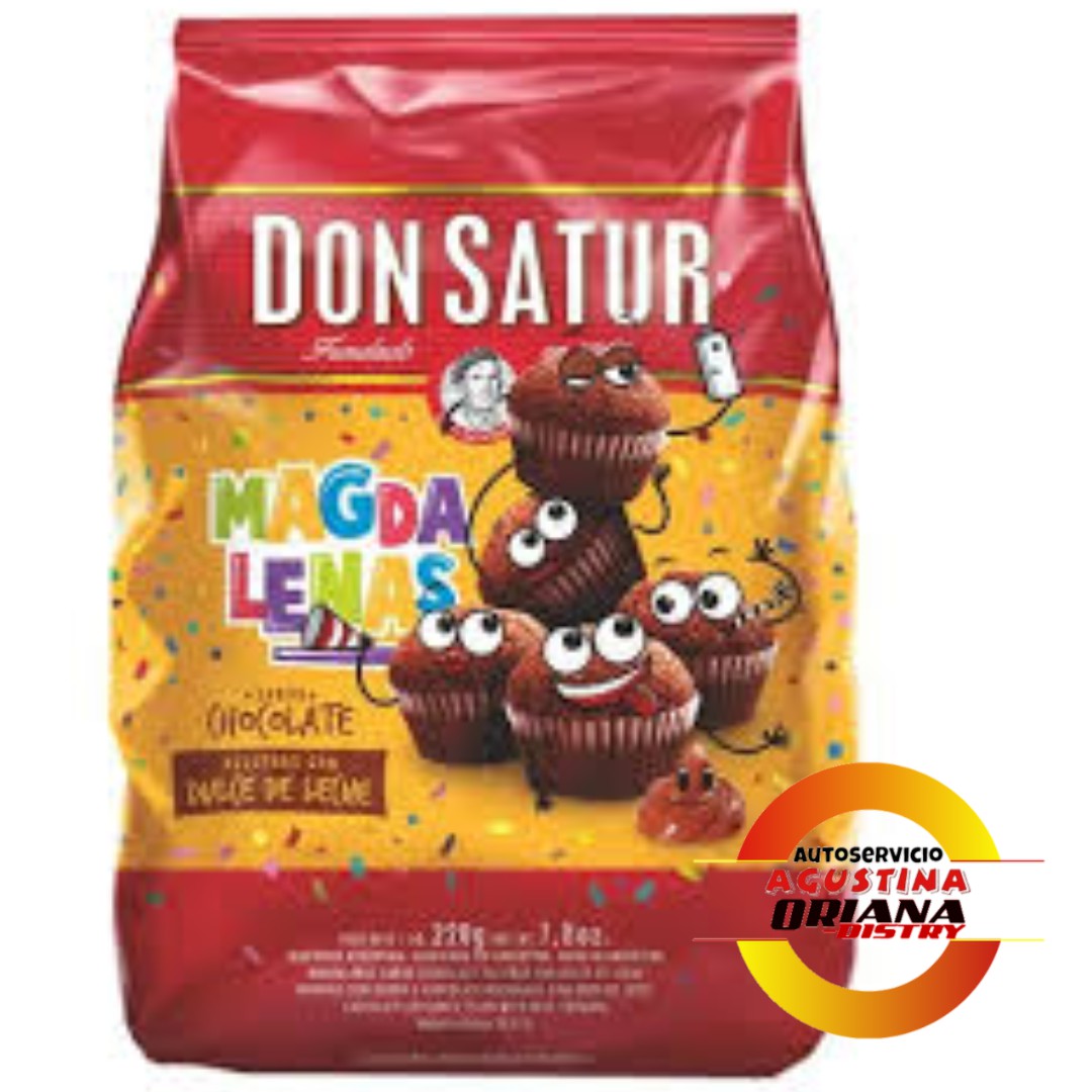 GALLETITAS MAGDALENAS DON SATUR 200G CHIPS SABOR CHOCOLATE