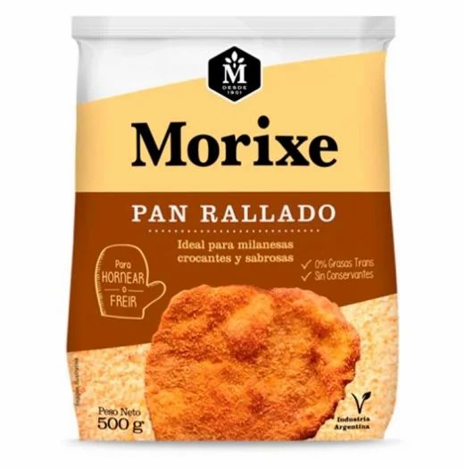 PAN RALLADO 500G MORIXE