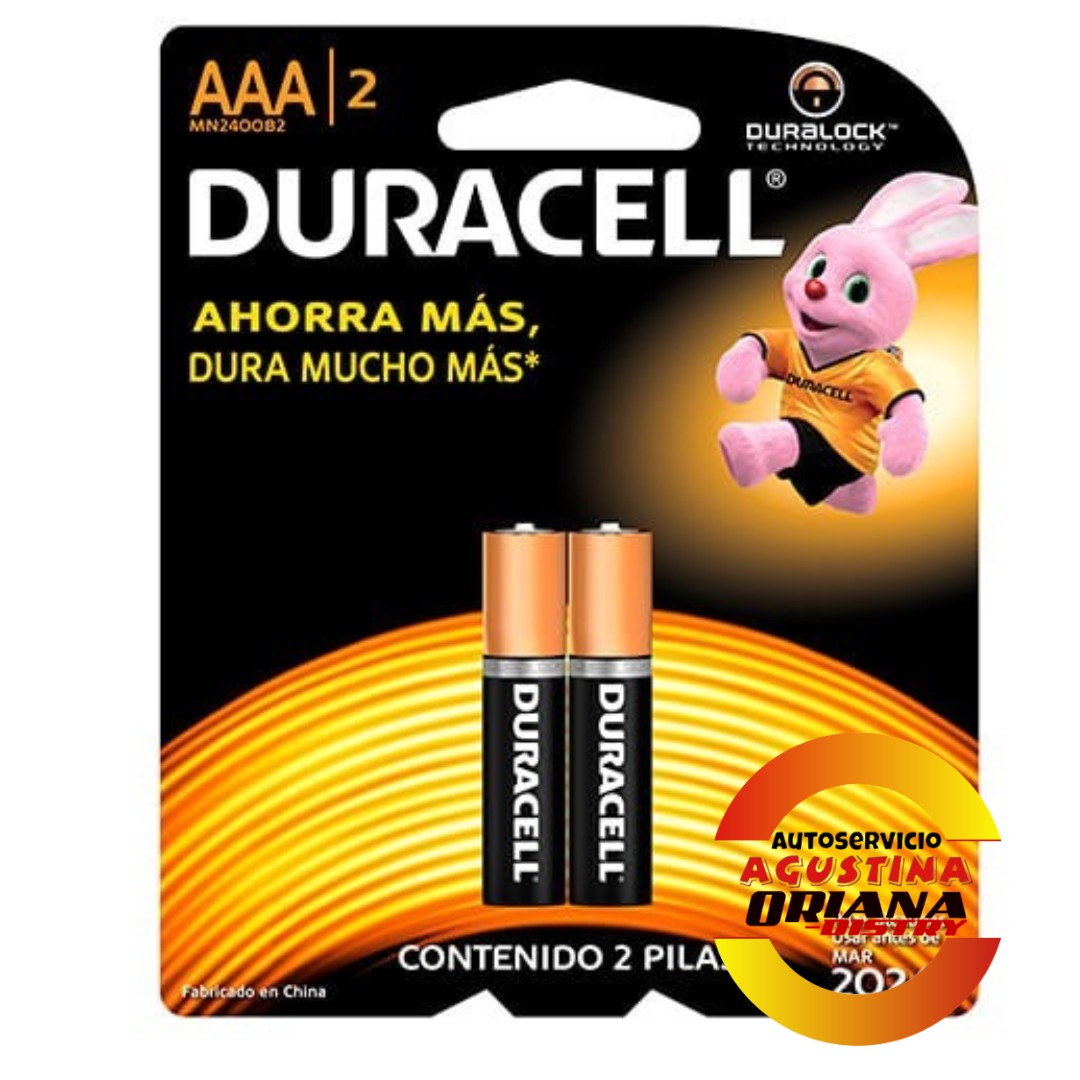 PILAS AAA X2 DURACELL