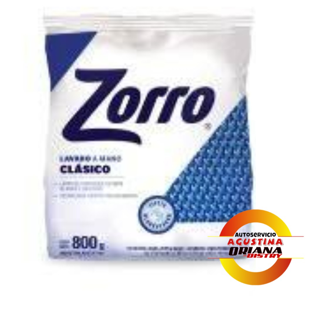 JABON POLVO 800 ZORRO REGULAR