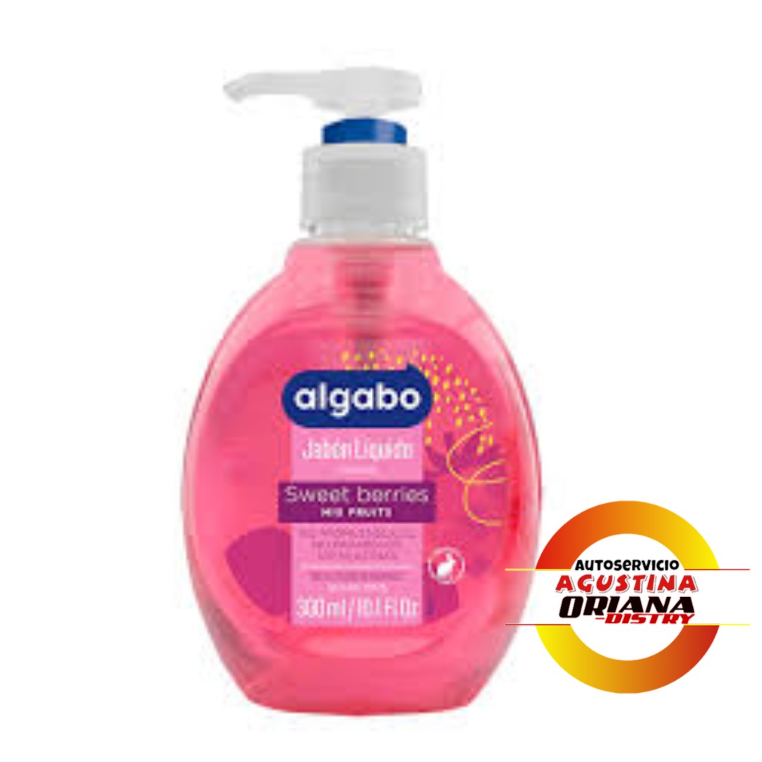 JABON LIQUIDO ALGABO X 300ML C/VALVULA-SWEET BERRIES