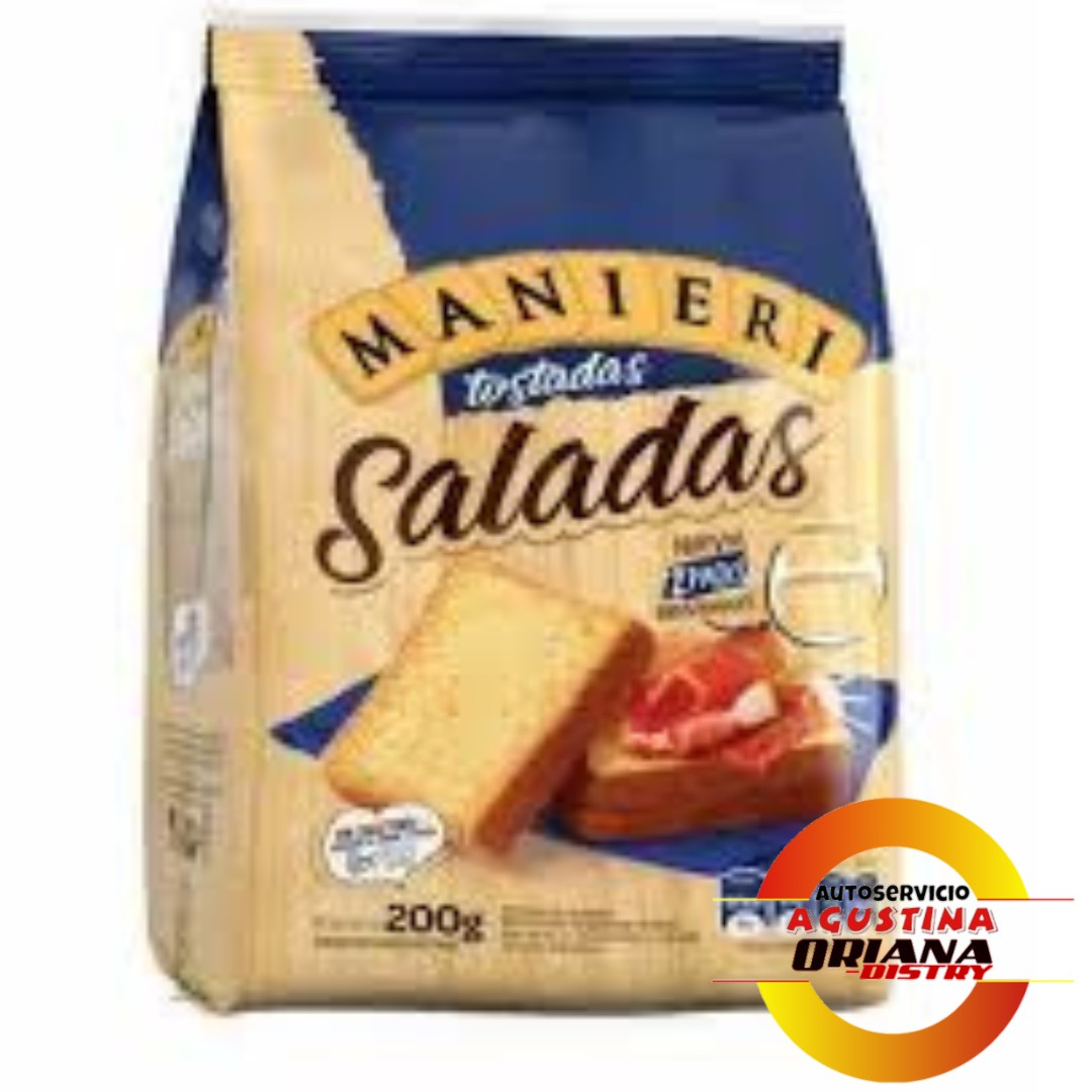 GALLETITAS TOSTADAS MANIERI 200G SALADAS