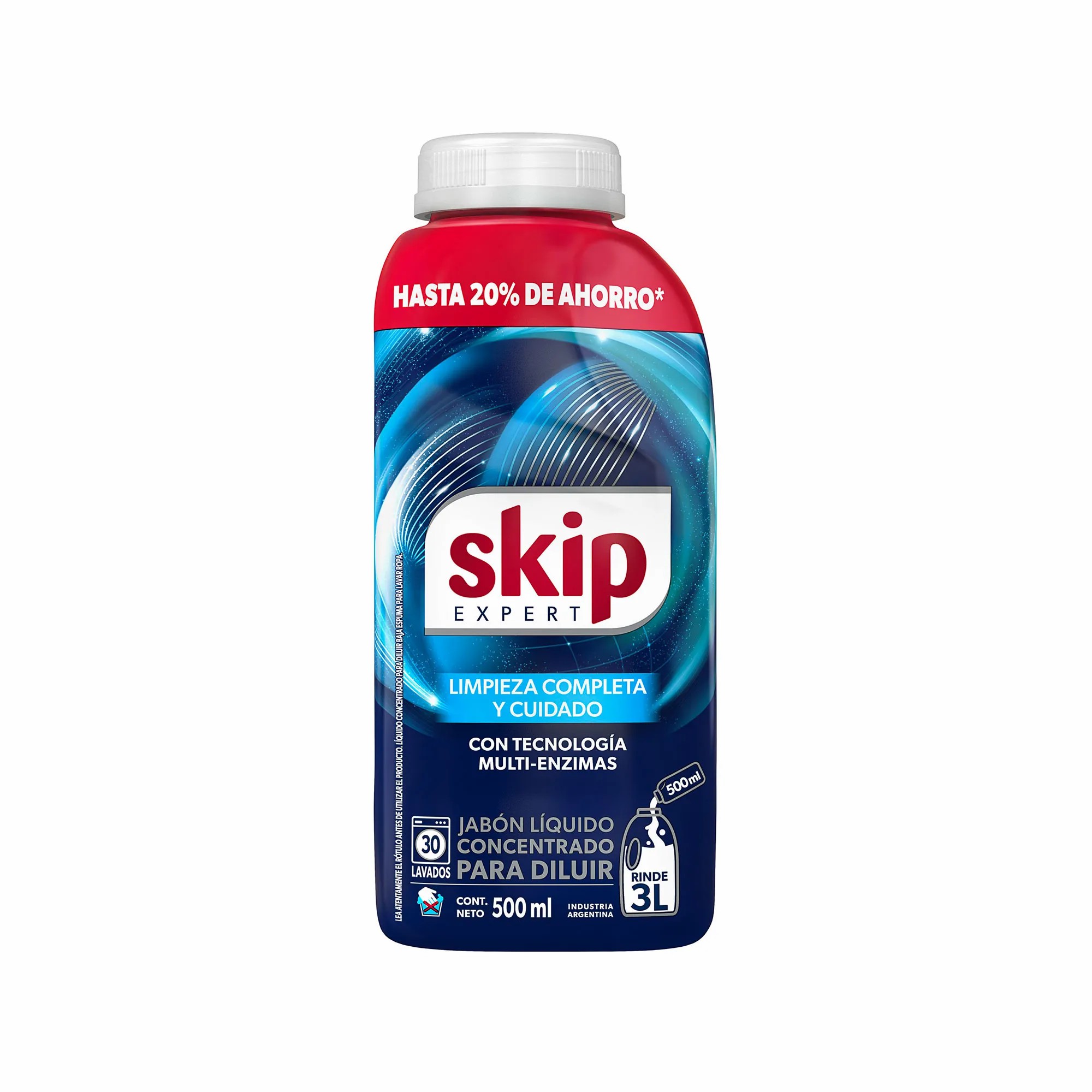 JABON LIQUIDO 500ML DILUIR BOTELLA SKIP