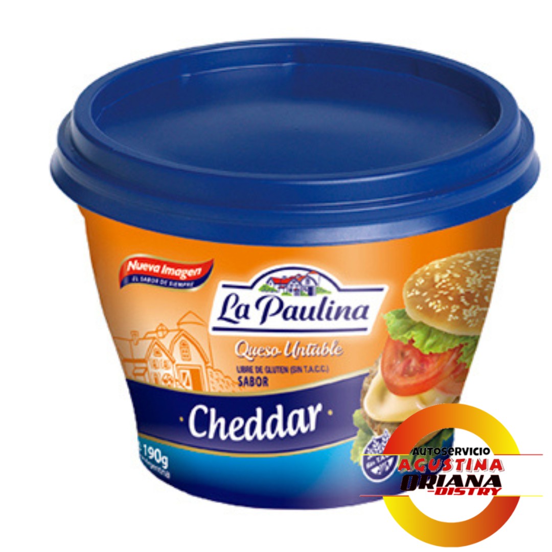QUESO LA PAULINA 190G CHEDDAR