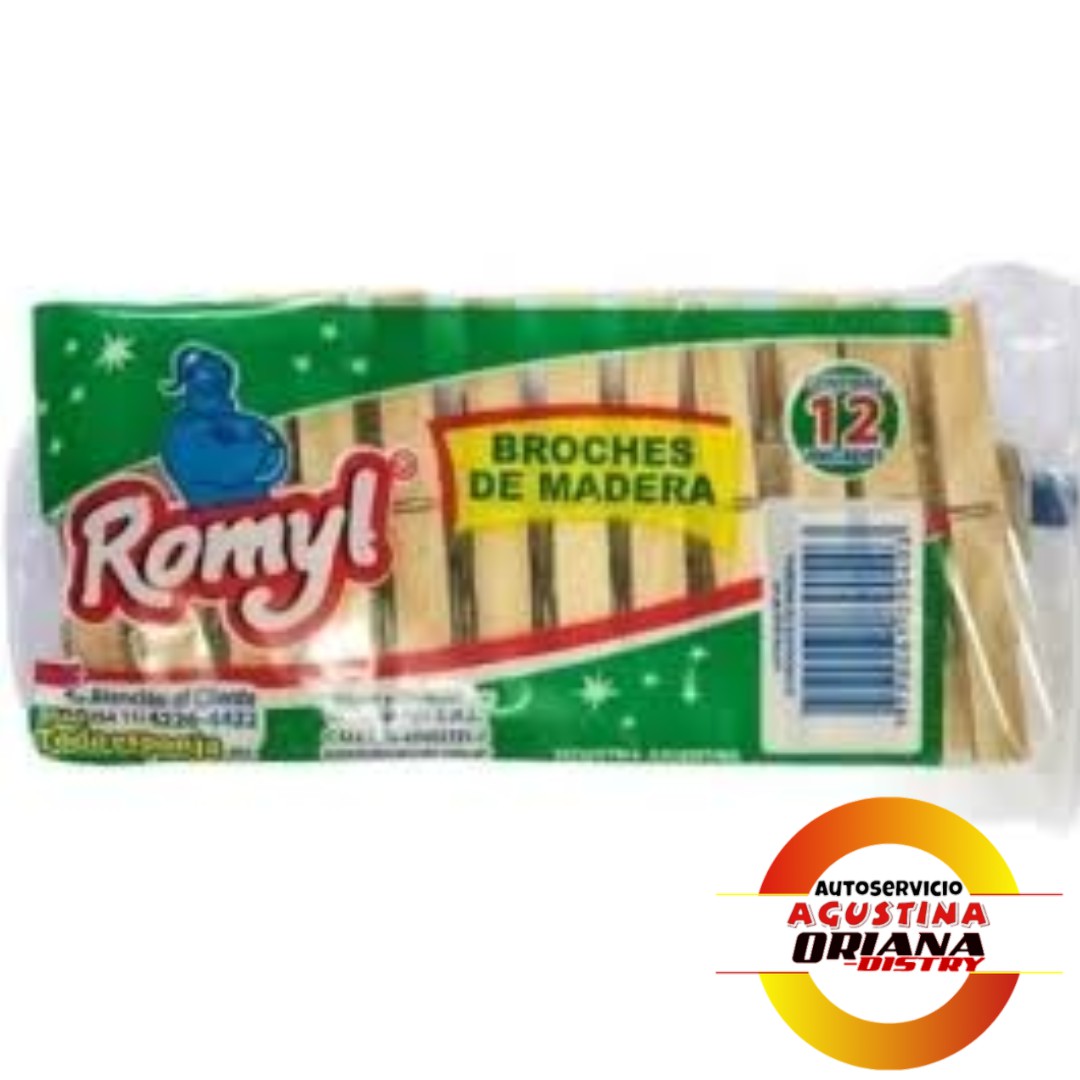 BROCHES DE MADERA ROMYL