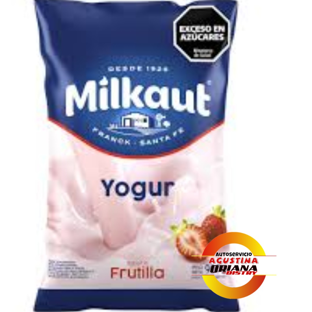YOGUR MILKAUT 900G FRUTILLA                               **