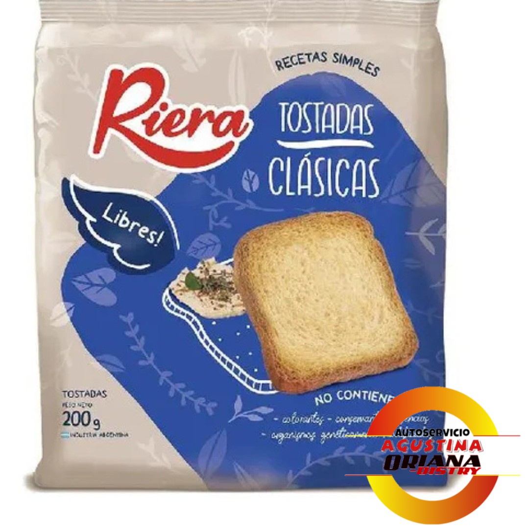 GALLETITAS 200G TOSTADAS RIERA CLASICAS