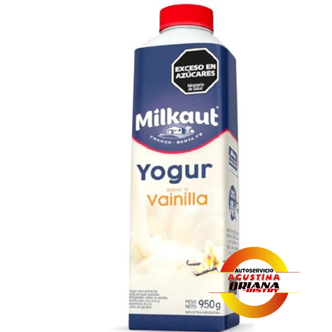 YOGUR MILKAUT 950G VAINILLA TETRA                         **