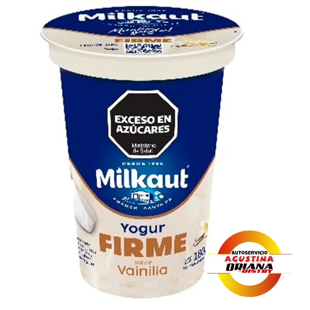 YOGUR MILKAUT FIRME 180G VAINILLA                     **