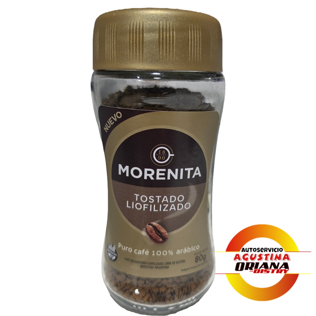 CAFE INSTANTANEO MORENITA 80G  - TOSTADO LIOFILIZADO **